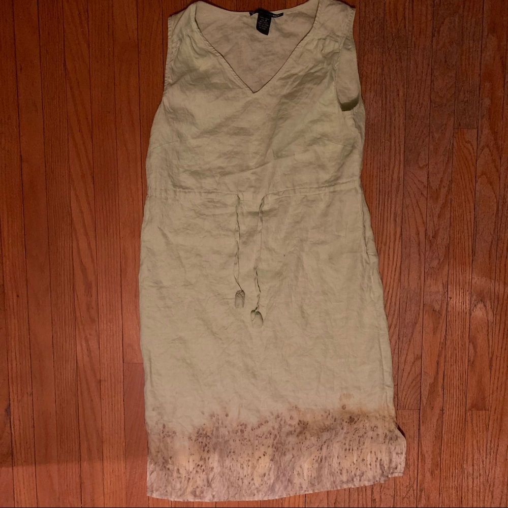 Custom Dyed Linen Dress
